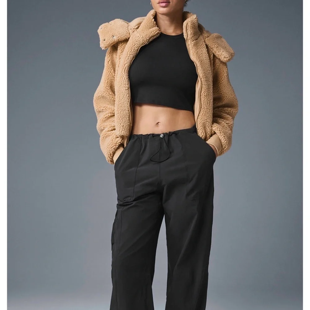 ALO Yoga Tan Teddy Jacket